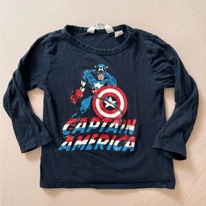 3 FOR $15 - H&M Captain America Marvel toddler longsleeve tee 3T